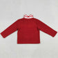 Baby Girls Clothes Red Long Sleeve Bows Hearts Checked Valentines Zipper Sweater Top GT1505 12.20