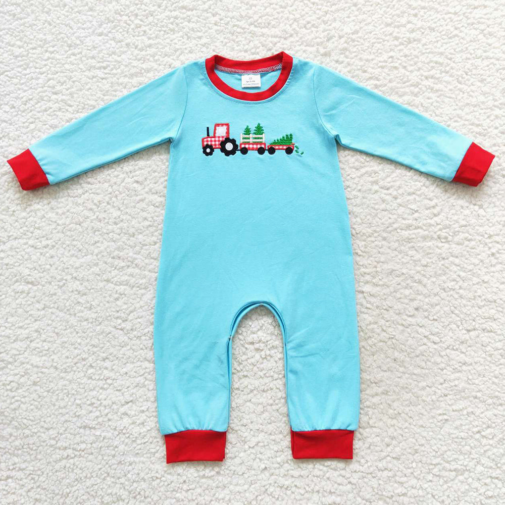 Boutique Infant Baby Boys Rompers Christmas Jumpsuit LR0500