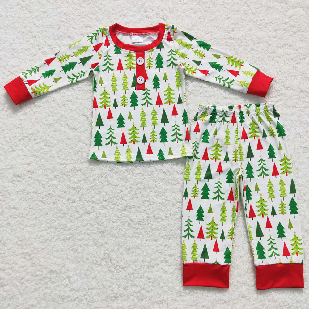 Christmas Boys Pajamas Long Sleeve Sleepwear Sets BLP0312