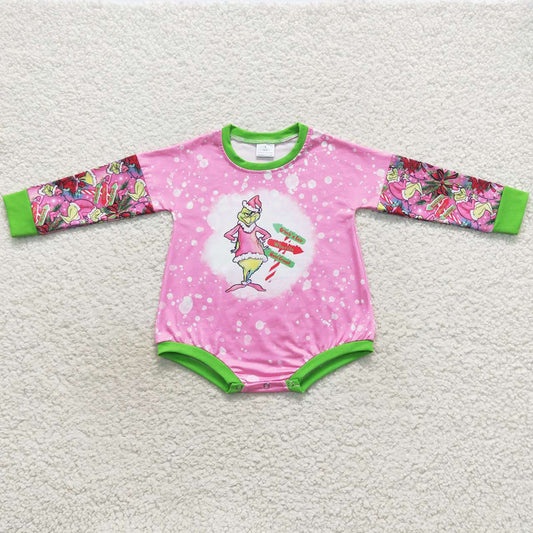 Hot Sale Infant Baby Girls Romper Christmas Long Sleeve Jumpsuit LR0439