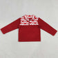 Baby Girls Clothes Red Long Sleeve Bows Hearts Checked Valentines Zipper Sweater Top GT1505 12.20
