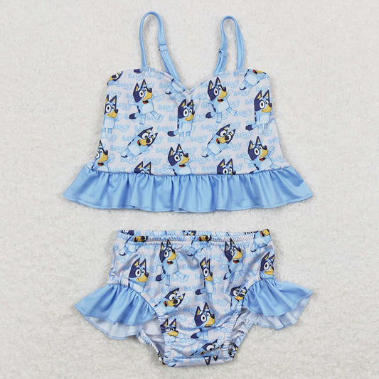 Baby Girls Swimsuits Cartoon 2pcs swimsuits E10-19