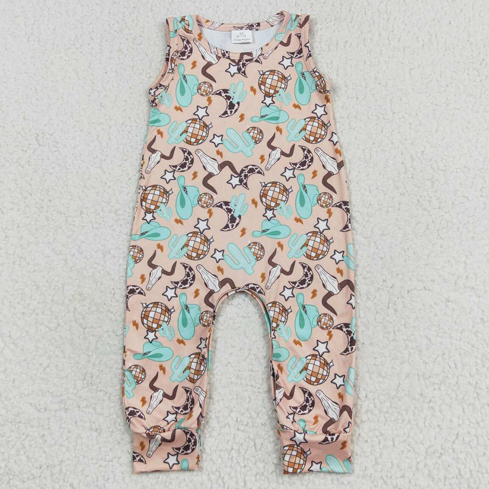 Baby Infant Rompers Cow Cactus Disco Sleeveless Rompers SR0626