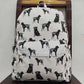 Baby Kids Girls Backpacks Dogs Black Backpack Zip Back Bags BA0230