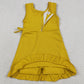 Baby Girls Dress Yellow Sleeveless Yoga Active Shorts Ruffle Knee Length Dresses GSD3031