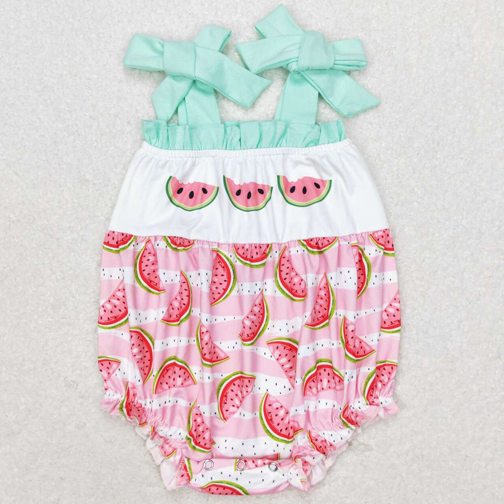 Baby Infant Girls Rompers Watermelon Straps Rompers SR1157