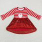 Baby Girls Dress Christmas Santa Sequin Long Sleeve Dresses GLD0371