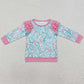 Baby Girls Clothes Tops Light Pink Seaweed Long Sleeve Tee Shirts Tops GT0763