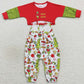 Boutique Girls Clothes Long Sleeve Jumpsuit Christmas Sets GLP0687