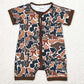 Baby Infant Boys Rompers Short Sleeve Brown Camo Hunting Rompers SR0666