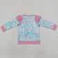 Baby Girls Clothes Tops Light Pink Seaweed Long Sleeve Tee Shirts Tops GT0763