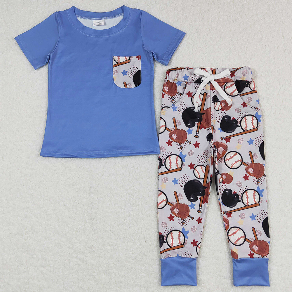 Boys Clothes Sets Baseball Print Cute Boys Outfits BSPO0164