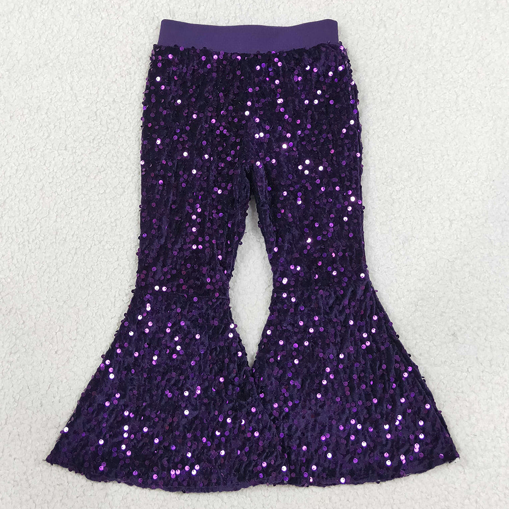 Girls Boutique Sequins Pants Fashion Bell Pants P0032