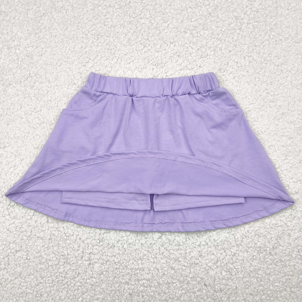 Baby Girls Skirts Lavender Cotton Pocket Skorts Skirts GLK0067 4.28