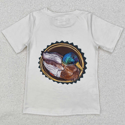 Baby Boys T-shirts Hunting Duck Short Sleeve Tee Shirts Tops BT0964
