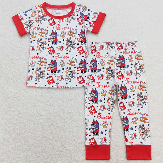 Baby Boys Pajamas Dog Shirt Pants Pajamas Sleepwear Sets BSPO0347