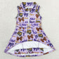 Baby Girls Dress LSU Tiger Footballs Team Yoga Active Shorts Knee Length Dresses GSD3604