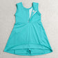 Baby Girls Dress Blue Aqua Sleeveless Bows Yoga Active Short Knee Length Dress GSD3876