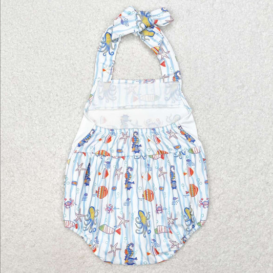 Baby Infant Rompers Seahorse Crabs Straps Rompers SR1247