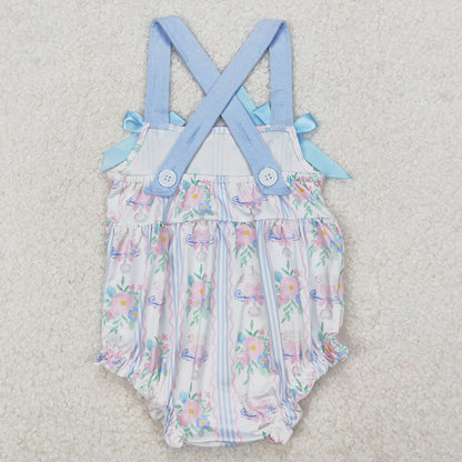 Baby Infant Girls Rompers Flowers Cakes Straps Bows Rompers SR2698