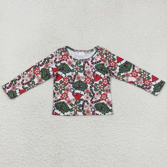 Boutique Christmas Baby Girls Clothes Tops GT0326