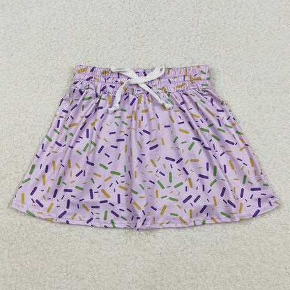 Baby Girls Skirts Purple Sprinkles Team Skirts Shorts Bottom GLK0144 12.9