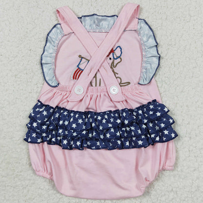 Baby Boys Rompers 4th of July Dog Blue Rompers SR0331 SR0332