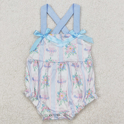 Baby Infant Girls Rompers Flowers Cakes Straps Bows Rompers SR2698
