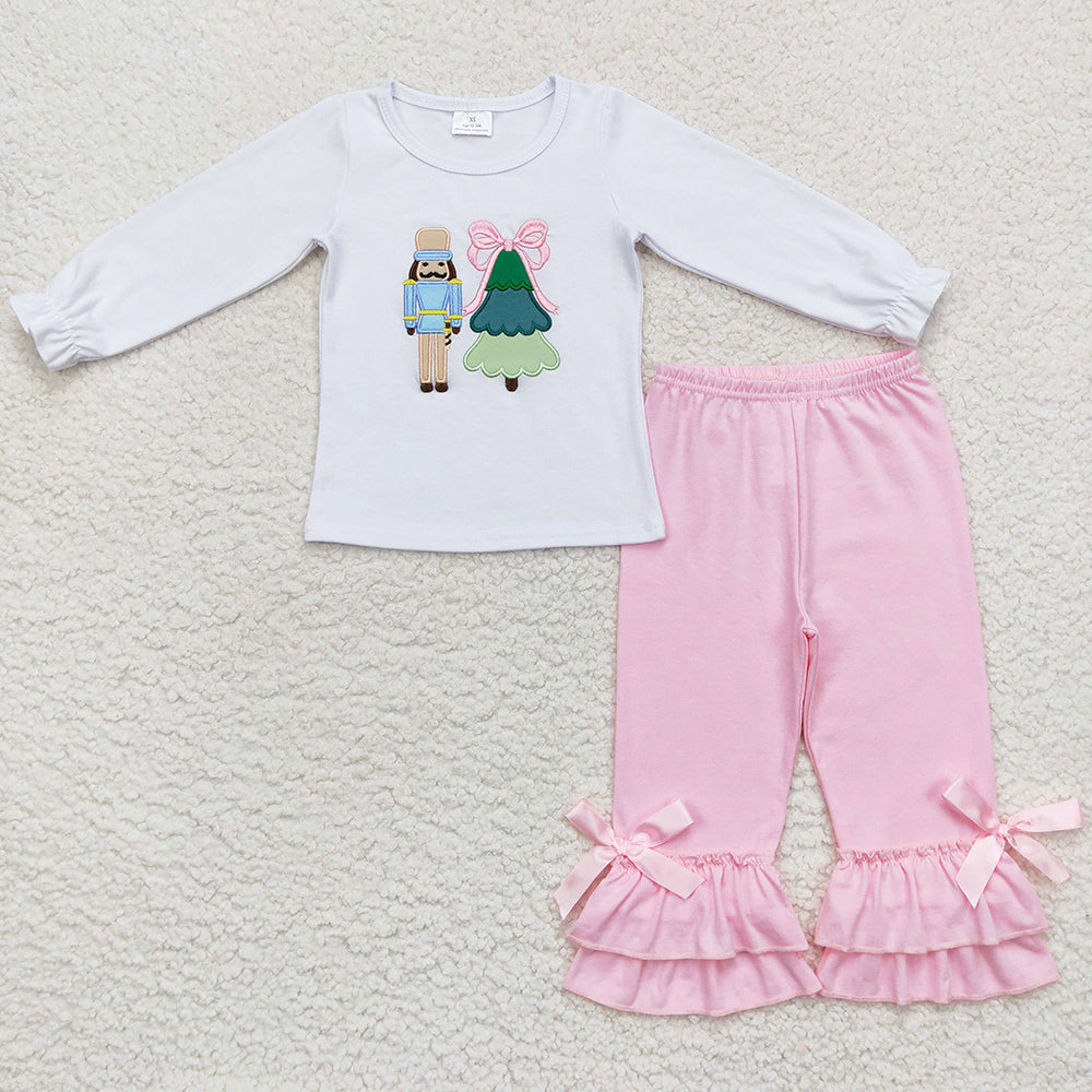 Christmas Kids Girls Clothing Long Sleeve Sets GLP0597