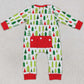 Christmas Tree Print Infant Baby Boys Romper Long Sleeve Jumpsuit LR0627