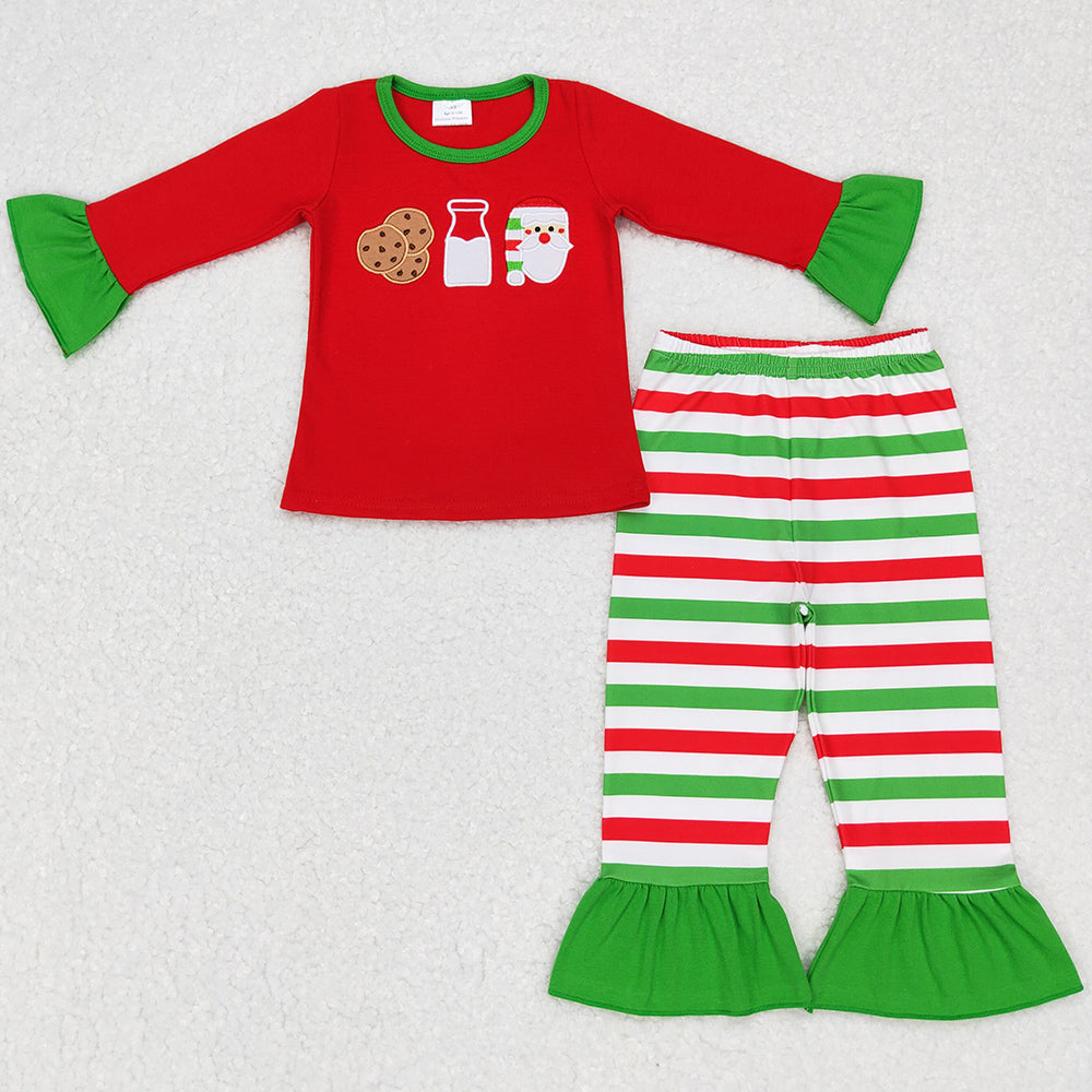 Boutique Baby Girls Clothes Santa Claus Christmas Sibling Clothing Sets GLP0726