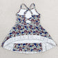 Baby Girls Dress Strap Camo AU Team Yoga Active Shorts Ruffle Knee Length Dresses GSD3588