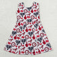 Baby Girls Dress Elephants A Bows Team Yoga Active Shorts Knee Length Dresses GSD3582
