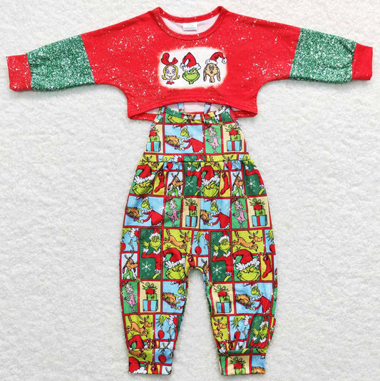 New Girls Clothing Christmas Jumpsuit Sets GLP0814