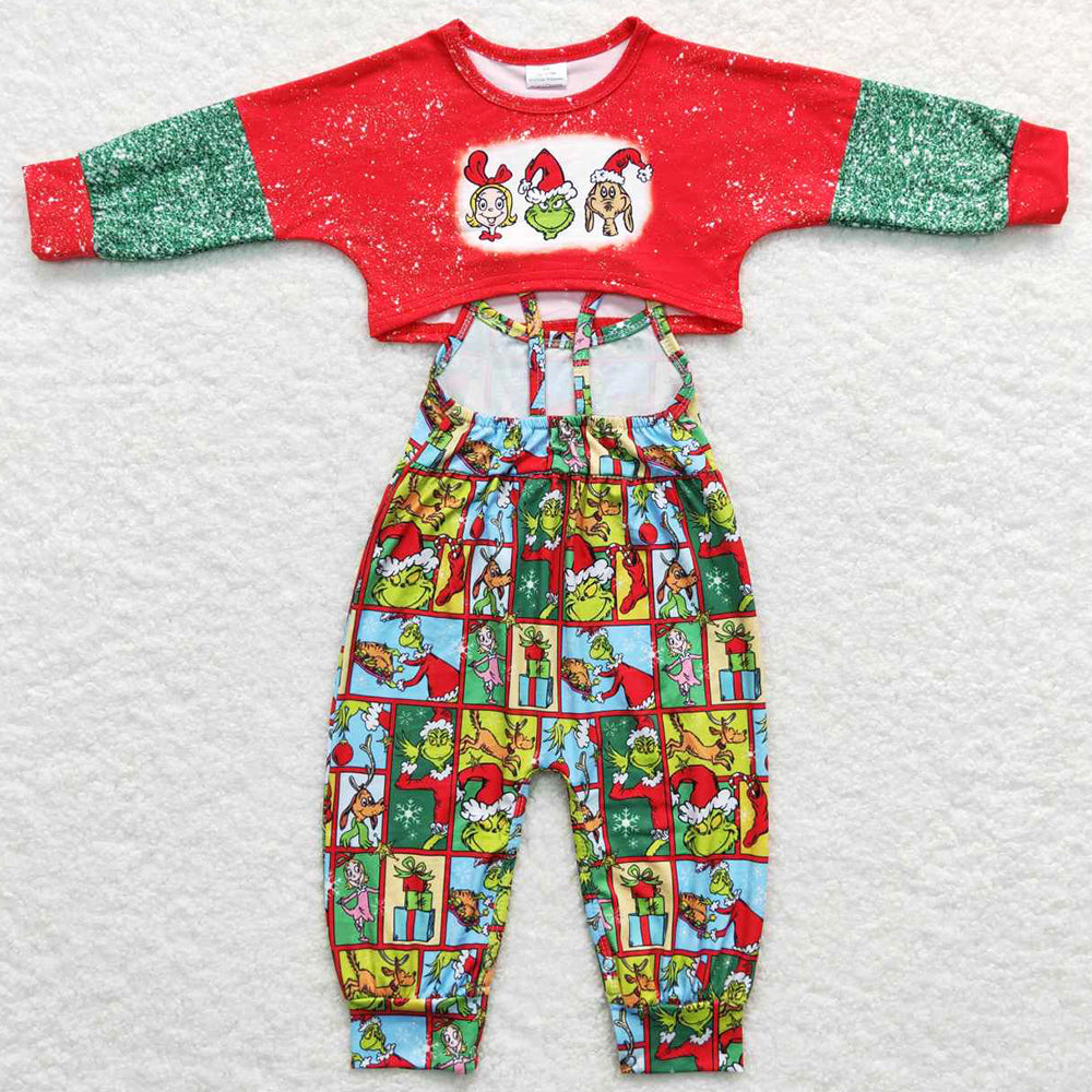 New Girls Clothing Christmas Jumpsuit Sets GLP0814