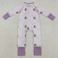 Baby Girls Rompers Mardi Gras Boots Donuts Checked Ruffle Zip Rompers LR2783 12.8