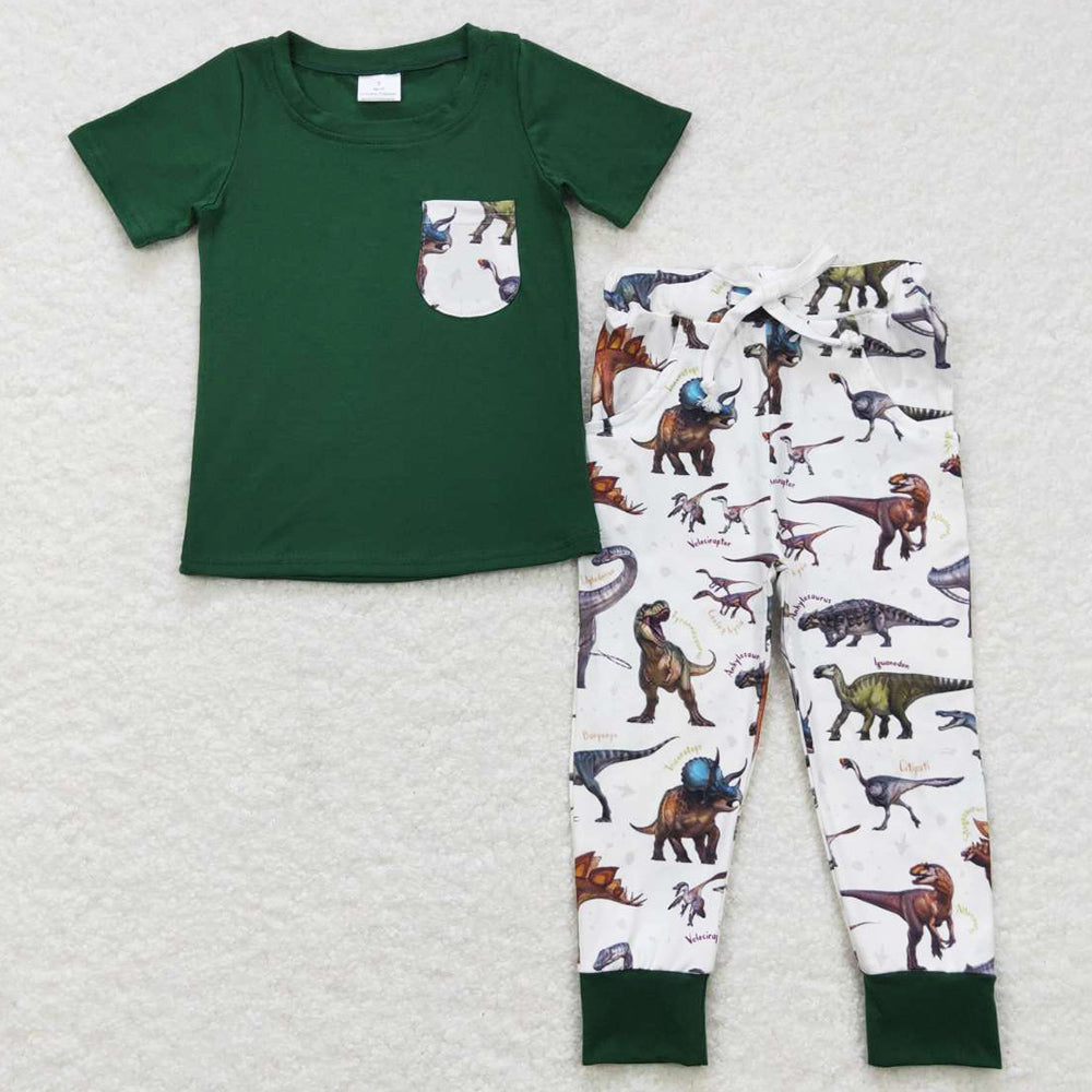 Baby Boys Clothes Dinosaur Short Sleeve Pants Sets BSPO0181