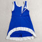 Baby Girls Dress Hot Blue White Sleeveless Yoga Active Short Knee Length Dress GSD4141