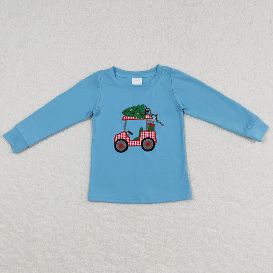 Hot Sale Baby Boys Clothes Shirts Christmas Tree Print Tops BT0352