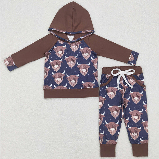 Cow Print Boutique Baby Kids Clothes Hoodies Sets BLP0365