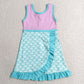 Baby Girls Dress Sleeveless Mermaid Yoga Active Short Knee Length Dress GSD4125