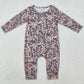 Baby Infant Boys Rompers Grey Camo Long Sleeve Zip Rompers LR2050