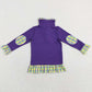 Mardi Gras Baby Girls Clothes Long Sleeve Sibling Boys Tops BT0492 GT0412