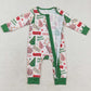 Baby Infant Boys Rompers Christmas Season Tree Zip Bamboo Sibling Rompers LR1056 LR1057