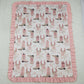 Baby Kids Blankets Pink Boots Horse Shoes Flowers Western Blankets BL0246