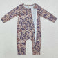Baby Infant Boys Rompers Grey Camo Long Sleeve Zip Rompers LR2050