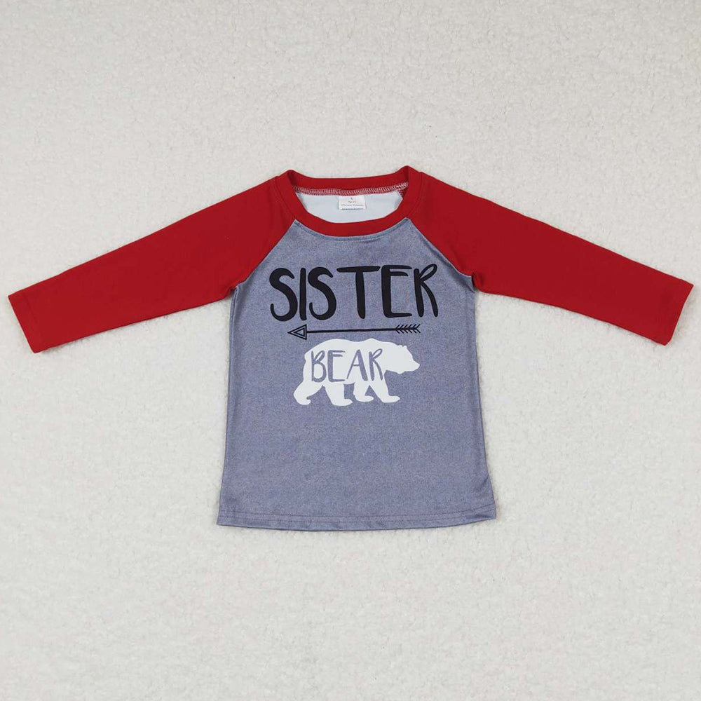 Baby Boys Clothes Tops Bear Long Sleeve Christmas Tee Shirts BT0449