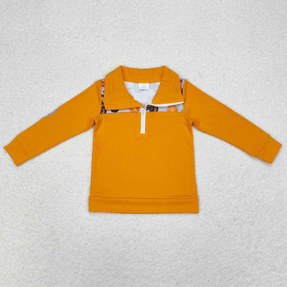 Baby Boys Clothes Tops Pumpkin Digger Long Sleeve Pullovers Tops BT0695