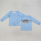 Baby Boys Clothes Top Blue Fishing Long Sleeve Tee Shirts Tops BT0952