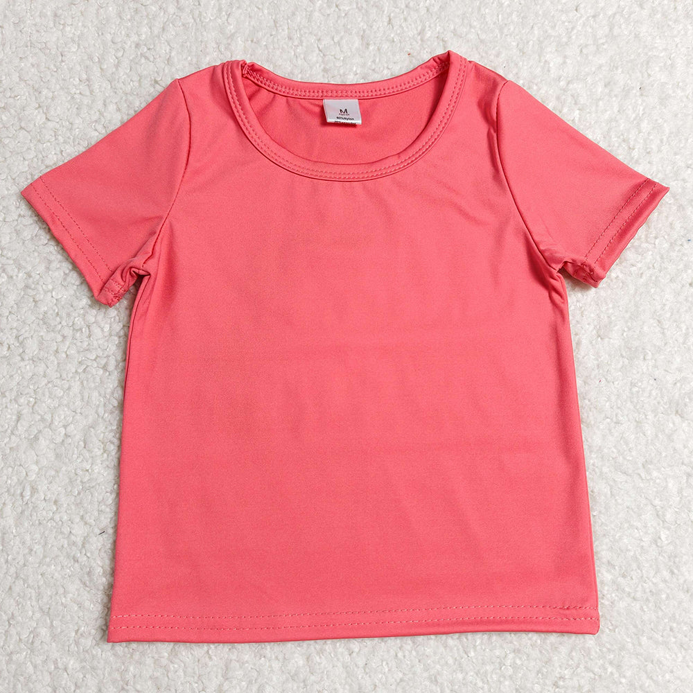 Baby Girls Clothes Watermelon Red Short Sleeve Yoga Active T-shirts Top GT1641
